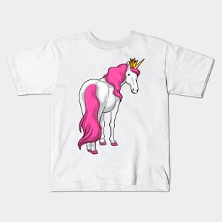 Unicorn Queen Crown Kids T-Shirt